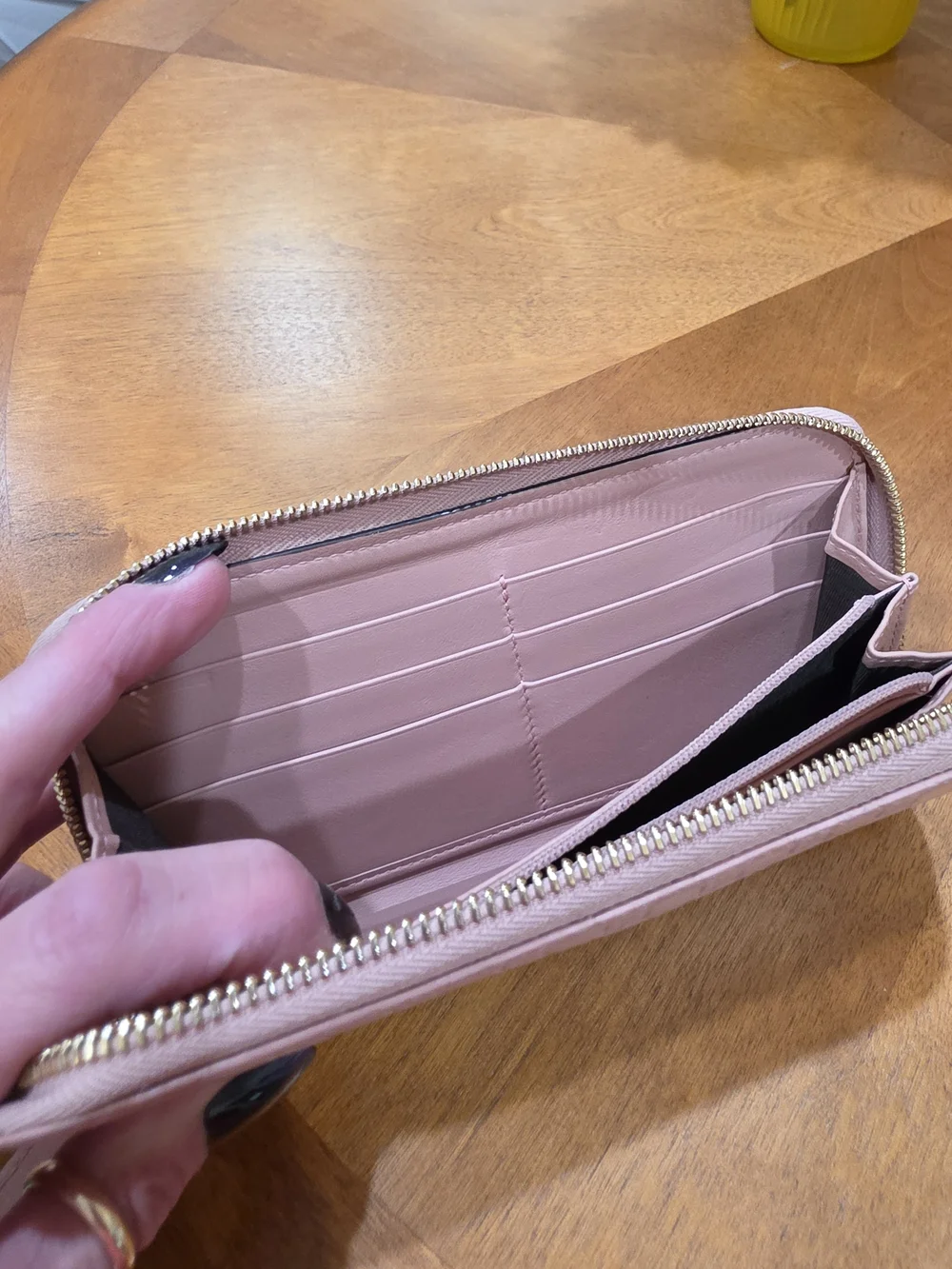 Gucci Supreme Pink GG Embossed Leather Zip Around Wallet